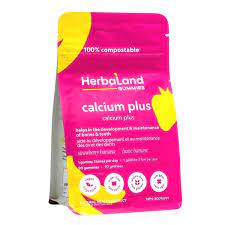 Herbaland Vegan Gummies-Adult Calcium and D-60's