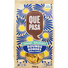 Que Pasa Tortilla Chips-Round-Salted-300g