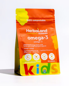 Herbaland Vegan Gummies-Kids Vegan Omega 3-90's