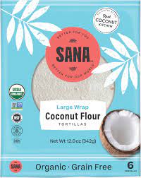 Sana-Coconut Flour Wraps-Large-Vegan and Gluten-Free